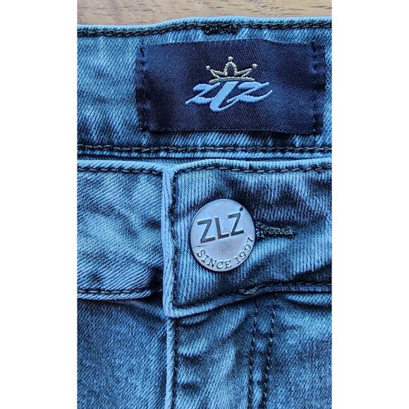 ZLZ Denim Men's Gray Green Slim Fit Jeans - Size 32 W - Picture 4 of 7